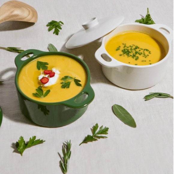 Mini Round Ceramic Cocotte Set - Picture 1 of 3